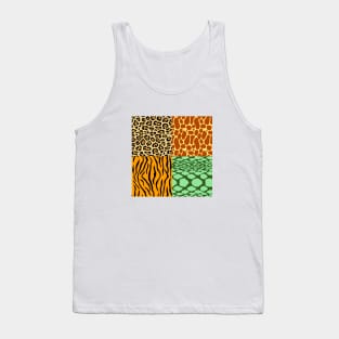 Cheetah, GIraffe, Tiger, and Snake | Celebrating Nature on Earth Day Tank Top